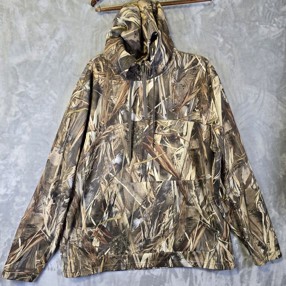 Red Head Truetimber Camo Fleece Hunting Pullover Hoodie XL Kangaroo Pouch Gorp - Picture 1 of 11